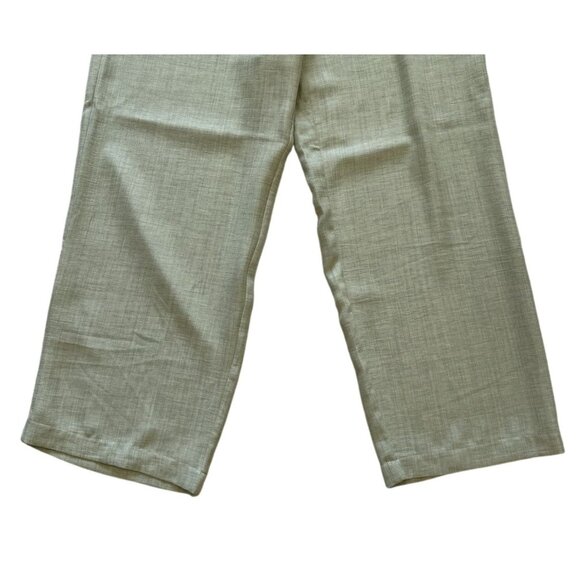 Soho Apparel Womens Wide-Leg Pants M Green Elastic Waist Tie  Flowy Lightweight - Picture 3 of 7